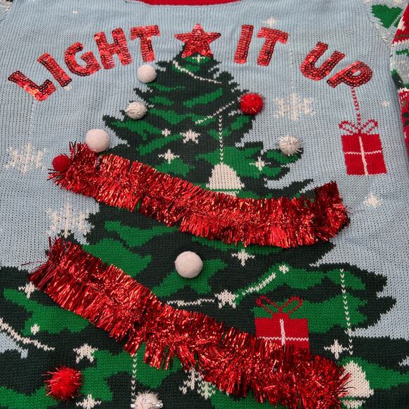 Holiday Sweater Light It Up XXXL 21 - Picture 1 of 9
